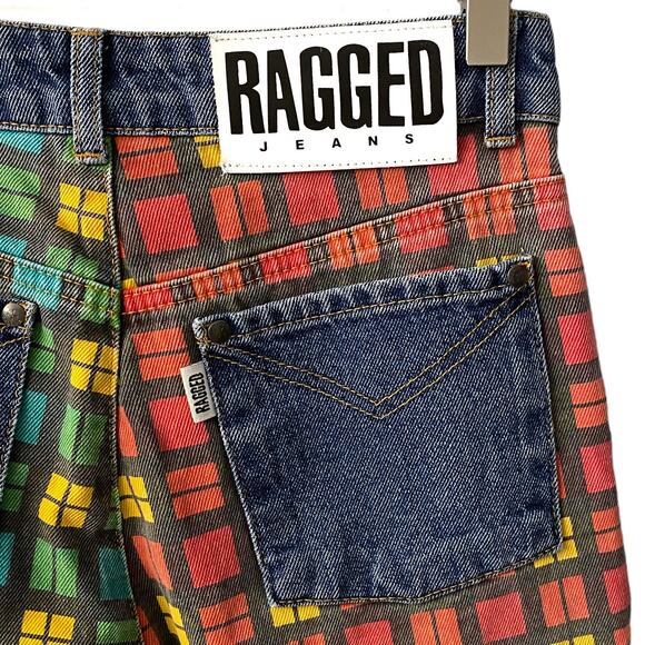 The Ragged Priest Hot Rod Mix Check Dad Jeans - 26 - Picture 4 of 16